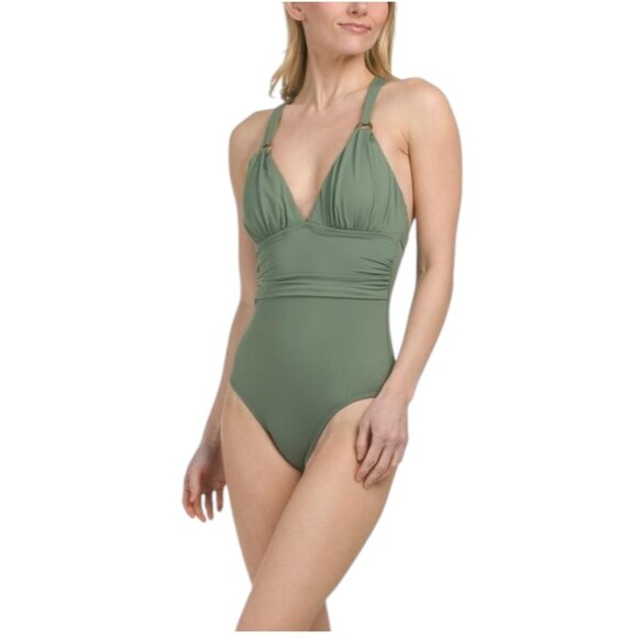 Tommy Bahama Other - TOMMY BAHAMA Paradise Fronds Vneck One-piece Swimsuit